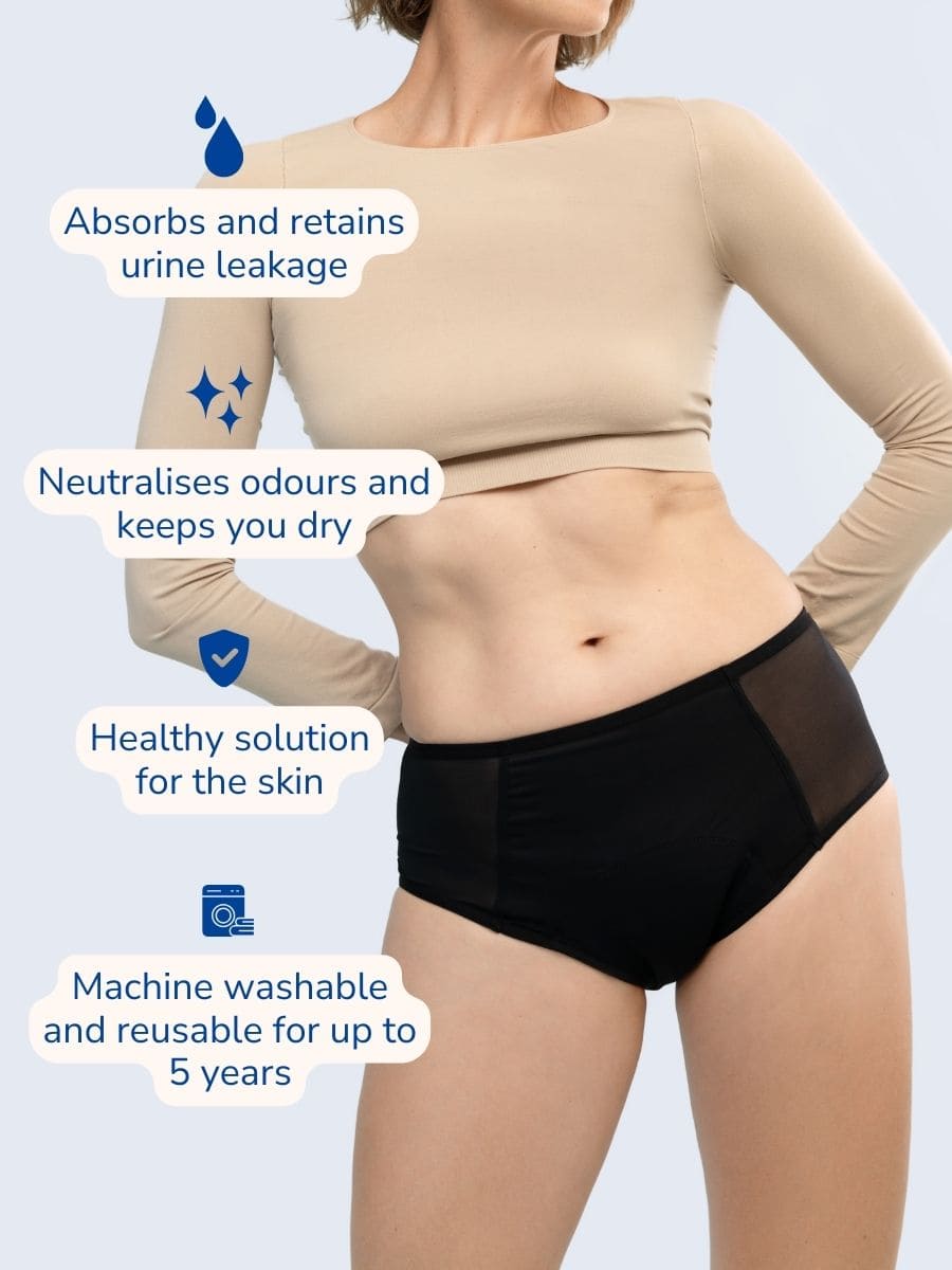 High-Waisted Incontinence Briefs