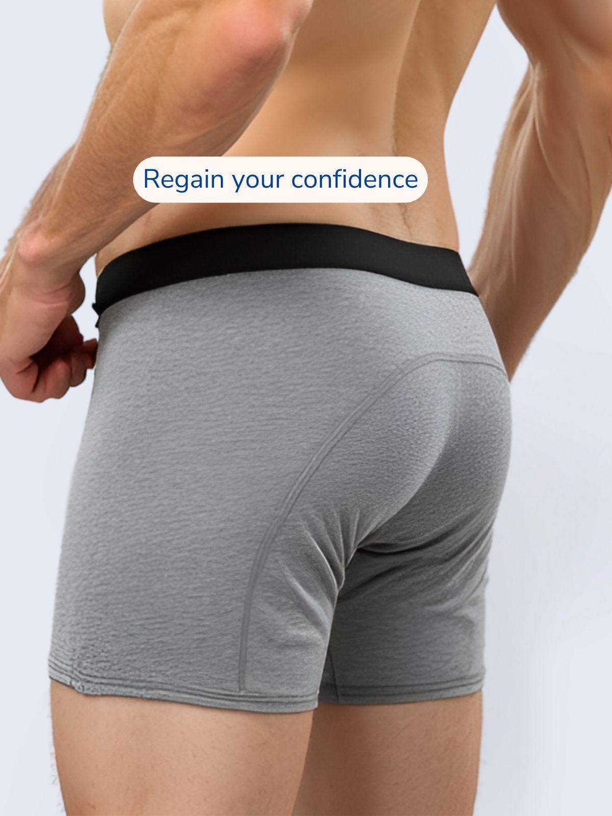 Men's Ultra-Absorbent Incontinence Boxer Briefs