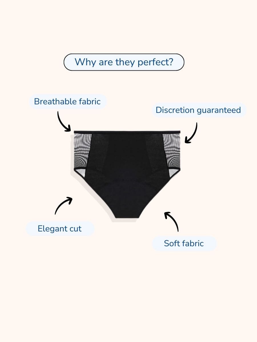 High-Waisted Incontinence Briefs