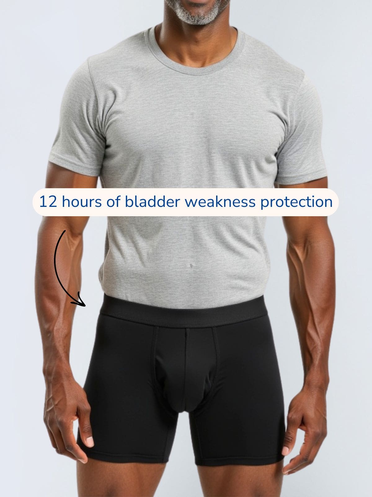 Men's Ultra-Absorbent Incontinence Boxer Briefs