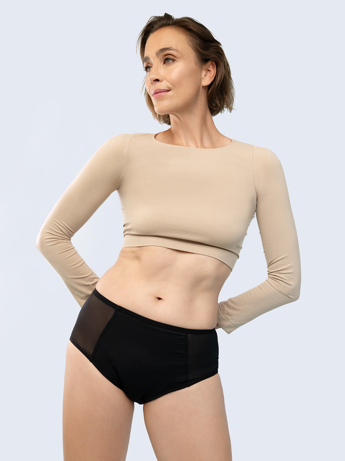 High-Waisted Incontinence Briefs